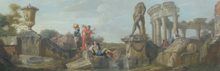 Gaius Marius betrachtet die Ruinen von Karthago